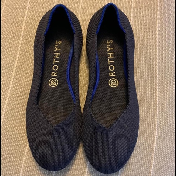 Maritime Navy Blue Rothys Ballet Flat - Picture 1 of 8